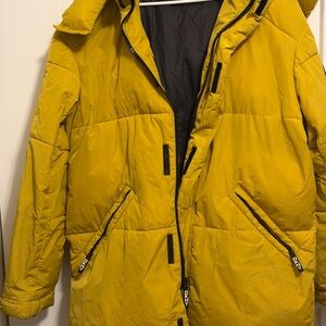 DKNY Mustard Puffer Jacket
